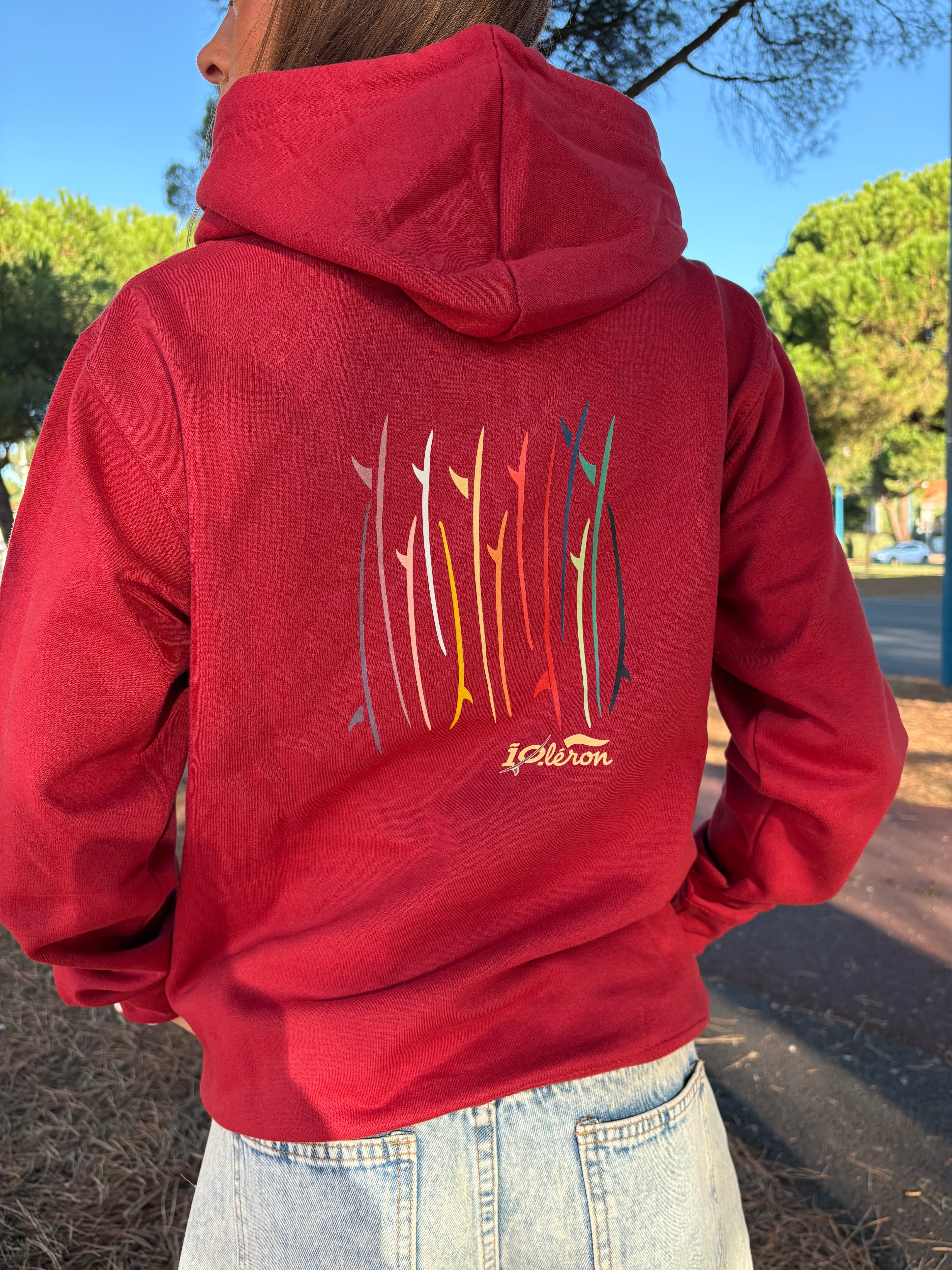 Sweat à capuche Color Surf